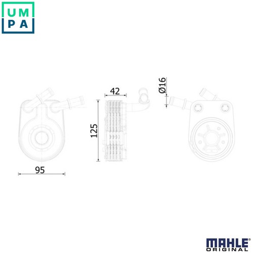 Oil cooler engine - cooler, 280