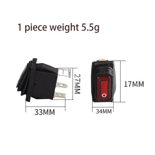 Kcd3 3pin rocker button switch - 3pin,