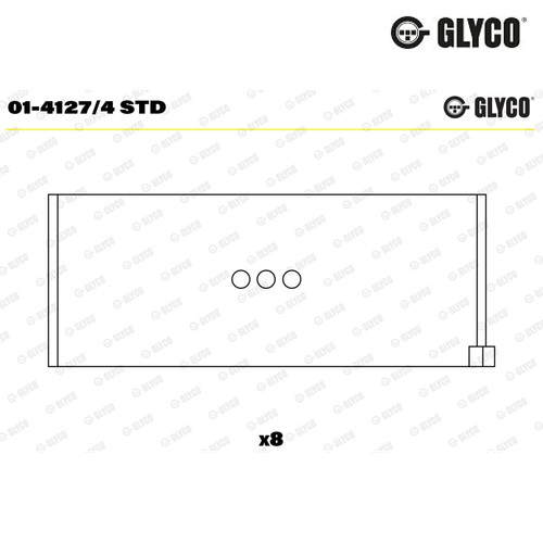 Connecting rod bearing glyco - connecting,