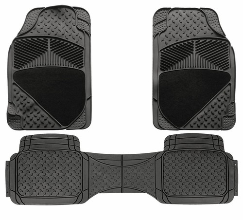 3pc rubber carpet floor mats - &,