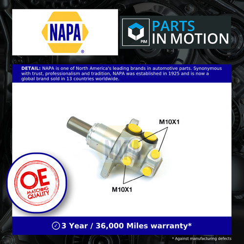 Brake master cylinder nmc1077 - cylinder,