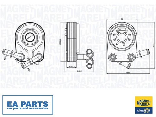 Oil cooler engine - cooler,, for