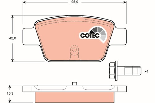 Trw brake pads - trw,