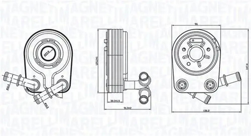 Engine oil cooler 350300000100