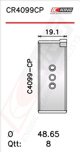 King cr4099cp connecting rod - king,